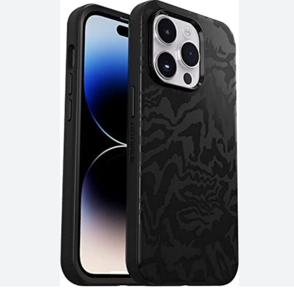 NWOT OtterBox Black Glossy Animal Print iPhone 14 Pro Max Case w/ Magsafe - Picture 2 of 5